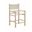 Santos Vegan Leather Upholstered Counter Stool In Beige