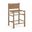 Santos Vegan Leather Upholstered Counter Stool In Brown