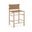 Santos Vegan Leather Upholstered Counter Stool In Brown