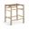 Santos Vegan Leather Upholstered Counter Stool In Brown