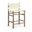 Santos Vegan Leather Upholstered Counter Stool In Cream