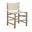 Santos Vegan Leather Upholstered Dining Chair Set of 2 In Beige
