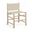 Santos Vegan Leather Upholstered Dining Chair Set of 2 In Beige