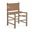 Santos Vegan Leather Upholstered Dining Chair Set of 2 In Brown