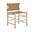 Santos Vegan Leather Upholstered Dining Chair Set of 2 In Brown