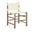 Santos Vegan Leather Upholstered Dining Chair Set of 2 In Cream