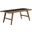 Saoirse 47 Inch Faux Leather Wood Bench In Walnut Black