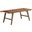 Saoirse 47 Inch Faux Leather Wood Bench In Walnut Brown