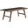 Saoirse 47 Inch Wove Rope Wood Bench In Walnut Black
