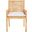 Sarai Accent Chair with Cushion in Natural and White