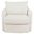 Sarco Corduroy Upholstered Swivel Accent Arm Chair In Ivory