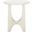 Sasha Wood Accent Table In Washed White