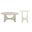 Sasha Wood Occasional Table Set In Washed White
