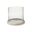 Saskia Candle Holder In Clear and Beige