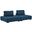 Saunter Tufted Fabric Fabric 2- Piece Loveseat In Azure