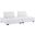 Saunter Tufted Fabric Fabric 2- Piece Loveseat In White
