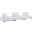 Saunter Tufted Fabric Fabric 3- Piece Sofa In White