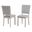 Sauro Side Chair Set of 4 In Gray