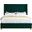 Savan Velvet Full Bed In Green