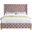 Savan Velvet Full Bed In Pink