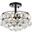 Savannah 12 Inch Flush Mount In Black