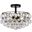 Savannah 14 Inch Flush Mount In Black