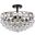 Savannah 16 Inch Flush Mount In Black