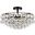 Savannah 18 Inch Flush Mount In Black