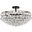 Savannah 20 Inch Flush Mount In Black
