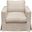 Savannah Slip-Cover Chair In Sand Natural Linen