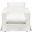 Savannah Slip-Cover Chair In White Natural Linen