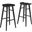 Saville Backless Wood Bar Stool Set of 2 In Black