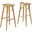 Saville Backless Wood Bar Stool Set of 2 In Oak
