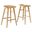 Saville Backless Wood Counter Stool Set of 2 In Oak