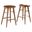 Saville Backless Wood Counter Stool Set of 2 In Walnut