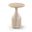 Savona Concrete Indoor and Outdoor End Table In Travertine