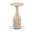 Savona Concrete Indoor and Outdoor End Table In Travertine