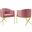 Savour Accent Dining Armchair Performance Velvet Set of 2 In Dusty Rose