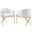 Savour Accent Dining Armchair Performance Velvet Set of 2 In White