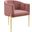 Savour Tufted Performance Velvet Accent Chair In Dusty Rose