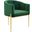 Savour Tufted Performance Velvet Accent Chair In Emerald