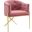 Savour Tufted Performance Velvet Accent Dining Armchair In Dusty Rose