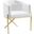 Savour Tufted Performance Velvet Accent Dining Armchair In White