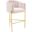Savour Tufted Performance Velvet Bar Stool In Pink