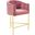 Savour Tufted Performance Velvet Counter Stool In Dusty Rose
