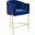 Savour Tufted Performance Velvet Counter Stool In Navy