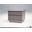 Savvy High Gloss Light Gray Glass Top Night Table