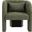 Sawyer Chenille Fabric Accent Chair In Green