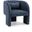 Sawyer Chenille Fabric Upholstered Accent Chair In Navy