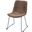 Sawyer I Brown Faux-Leather Seat Black Iron Frame Dining Chair
